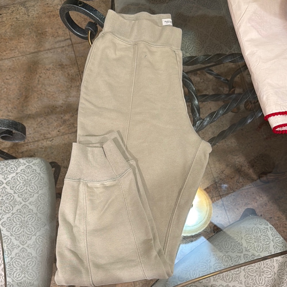 Beige Jogger Pants